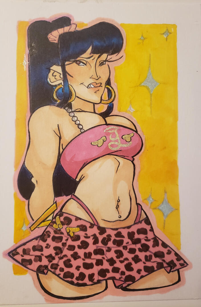 Mc-Bling Y2K era/fashion Mei (for a school project)